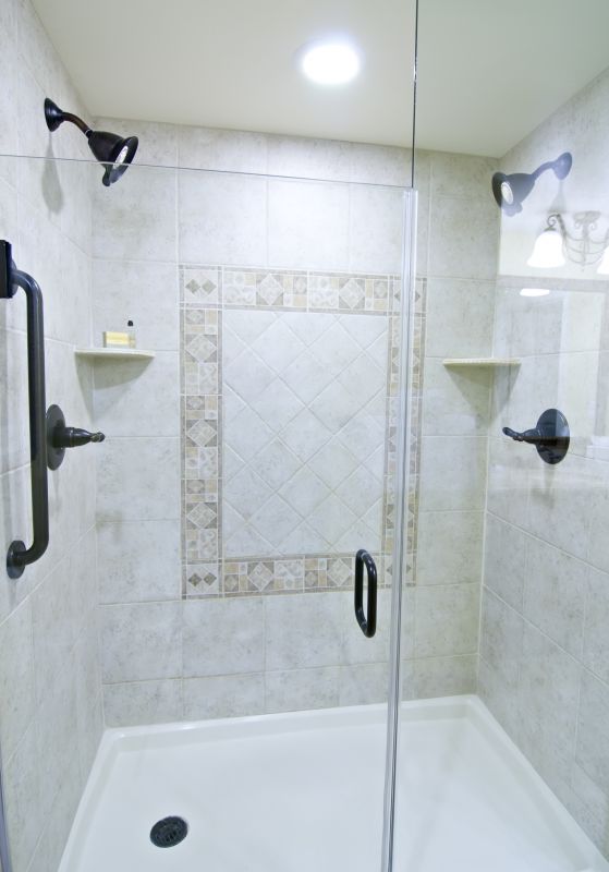 Modern Shower with Tile